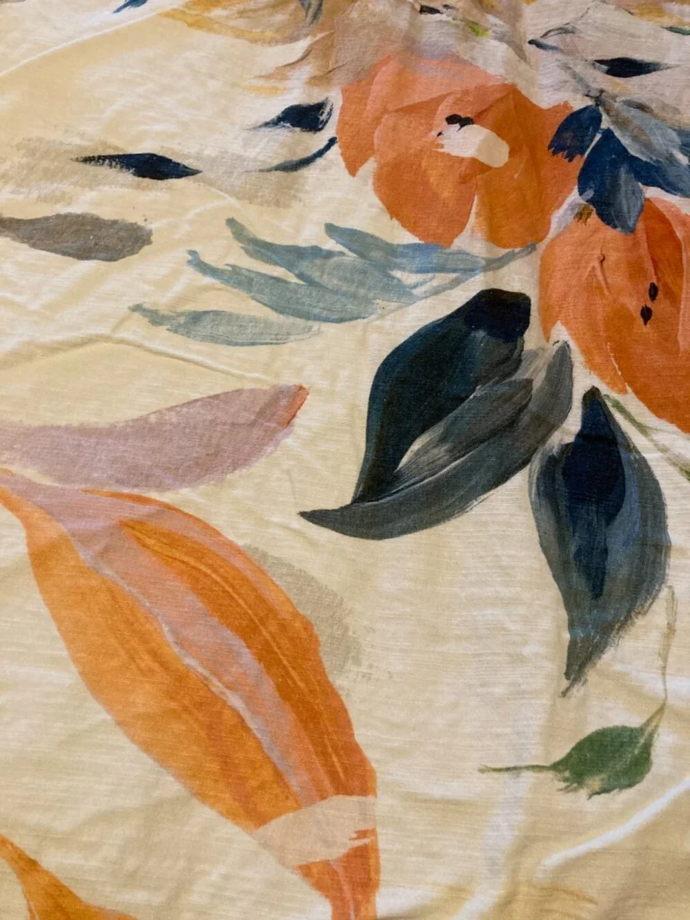 Like new Anthropologie Bryony king duvet, pristine condition, cotton slub, boho